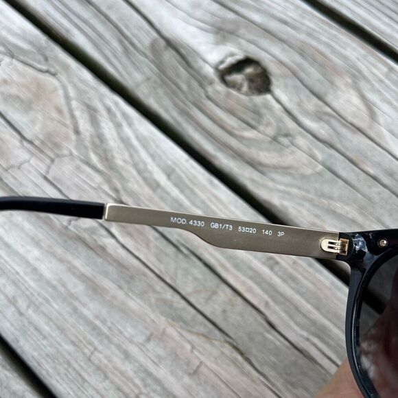 Versace Black & Gold/ Grey MOD 4330 Round Sunglasses - Picture 6 of 6